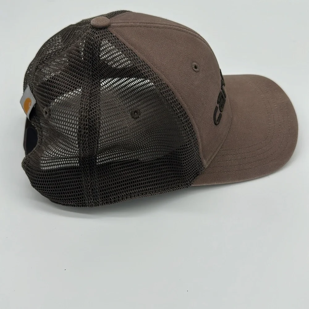 CARHARTT Embroidered Brown SnapBack Trucker Hat‎